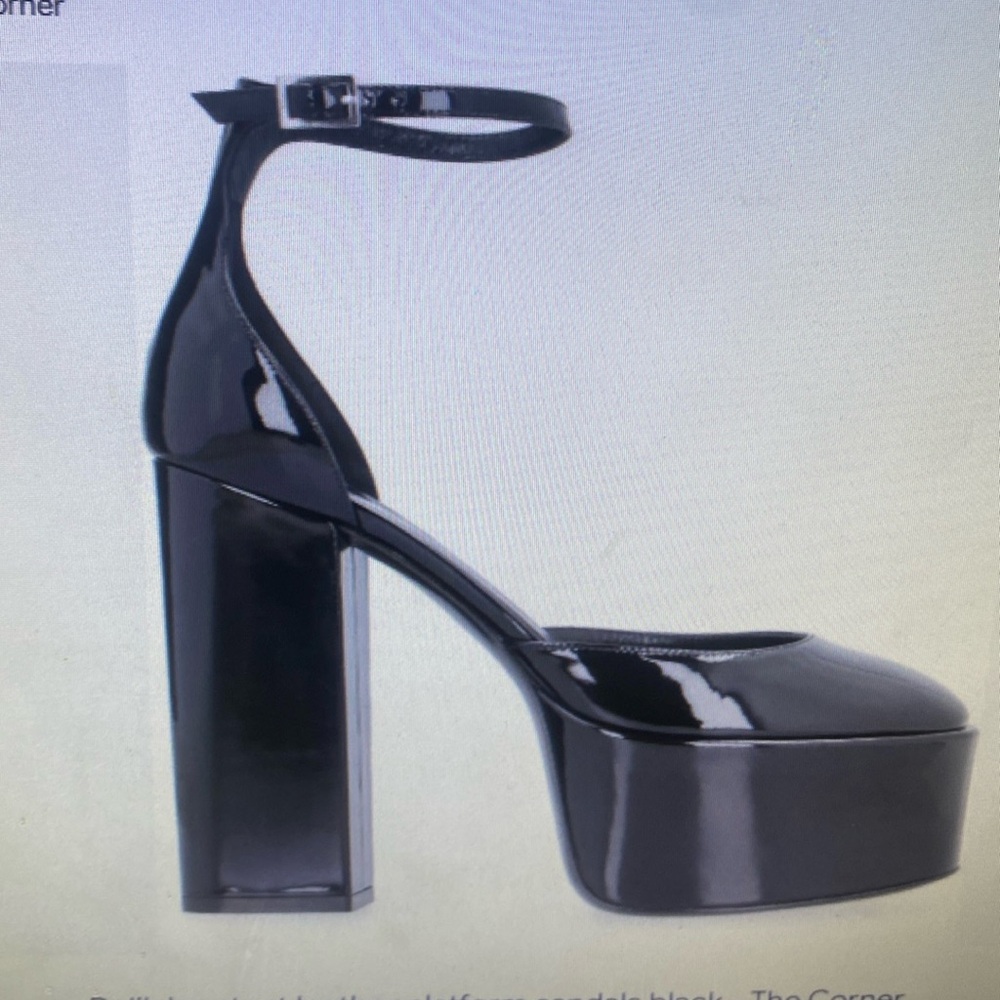 Paris Texas Black Platform Heels